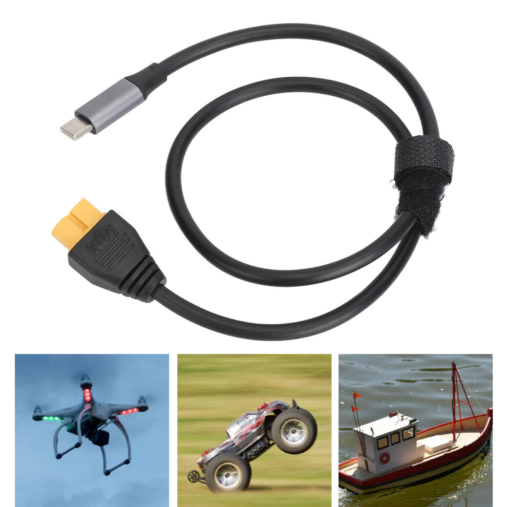 Type C To Xt60 Balance Charger Adapter Cable Pd 100W Fast Charging Universal Fit For Toolkitrc Sc100 8431314917609