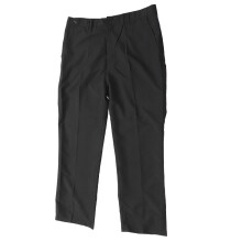 Men Straight Fit Pants Loose Casual Flat Front Trouser Business Pants Black for Office Daily Life Black 34