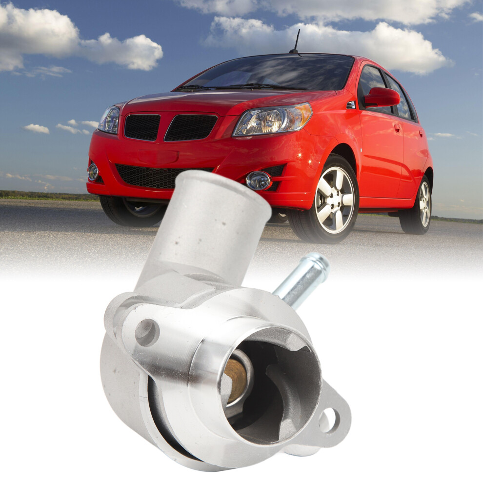 Engine Coolant Thermostat Housing TG278 Aluminum Alloy Engine Coolant Water Outlet Housing Replacement for Chevy Aveo