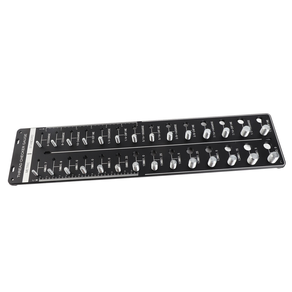Nut And Bolt Thread Checker Metric Inch Bolt Size And Thread Gauge For Inspection Of Fixed Bolts Or Threaded Holes 7901314920615