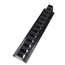 Whip Rack Black Horse Crop Holder ABS Wall Mount Holds Up to 11 Whip Or Crop Horse Holder for Horse Stable Fishing Pole