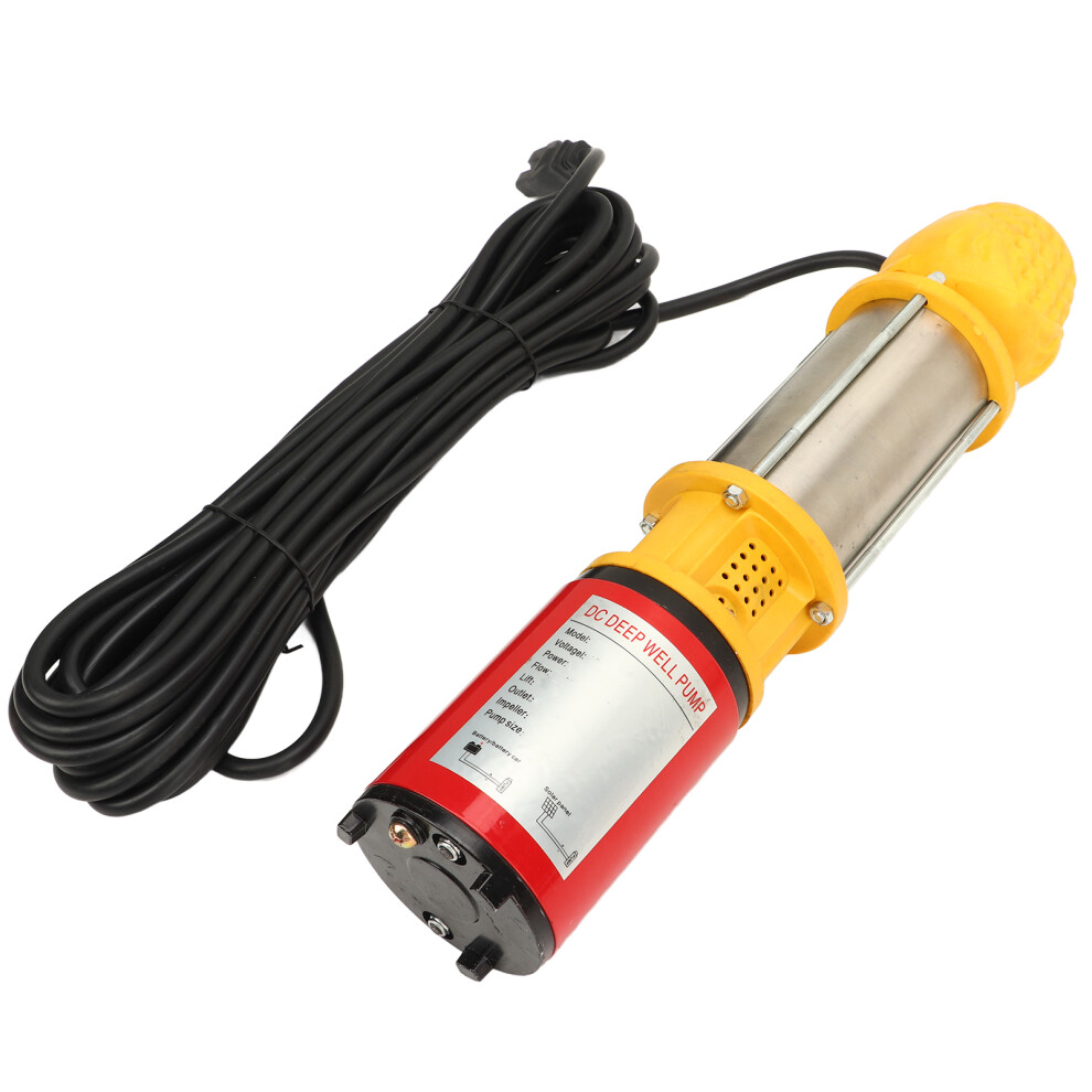 12V 250W Solar Deep Well Pump 8M Lift 5Mâ³/H Dc Water Pump With 3 Joints 1In 1.5In 2In For Families Farms 8461314922112
