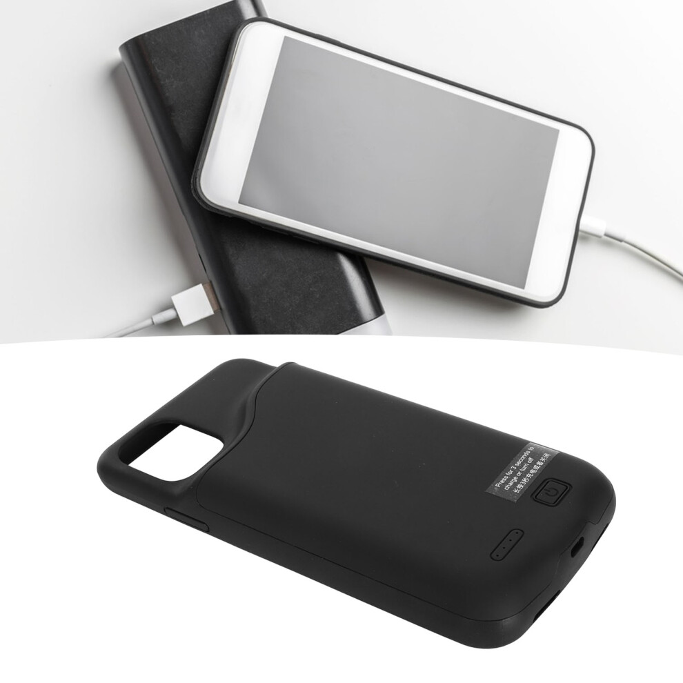 Phone Battery Case 6000Mah 4 Led Indicator Built In Smart Chip Portable Phone Charging Case For Iphone 11 Black 4251314924131