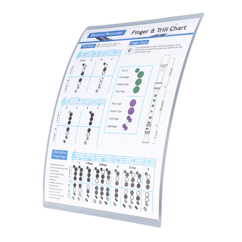 Flute Fingering Chart 8 Holes Clarinet Chord Chart Chord Spectrum Practice Sheet for Beginner Student