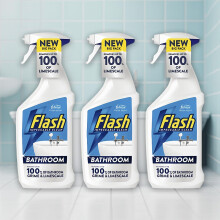 Flash Bathroom Cleaning Spray 500ml (Pack of 3), Multi-Surface Cleaner