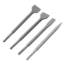 4-tlg. Rundschaft-Meißelbits für Beton, Flach- & Spitzmeißel Elektrohammertool