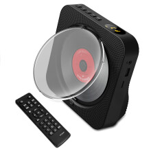 BT5.1 CD Player Portable Music Player FM Radio Desktop CD Runner LED Display 6 Modes A-B Repeat Timer Remote Control