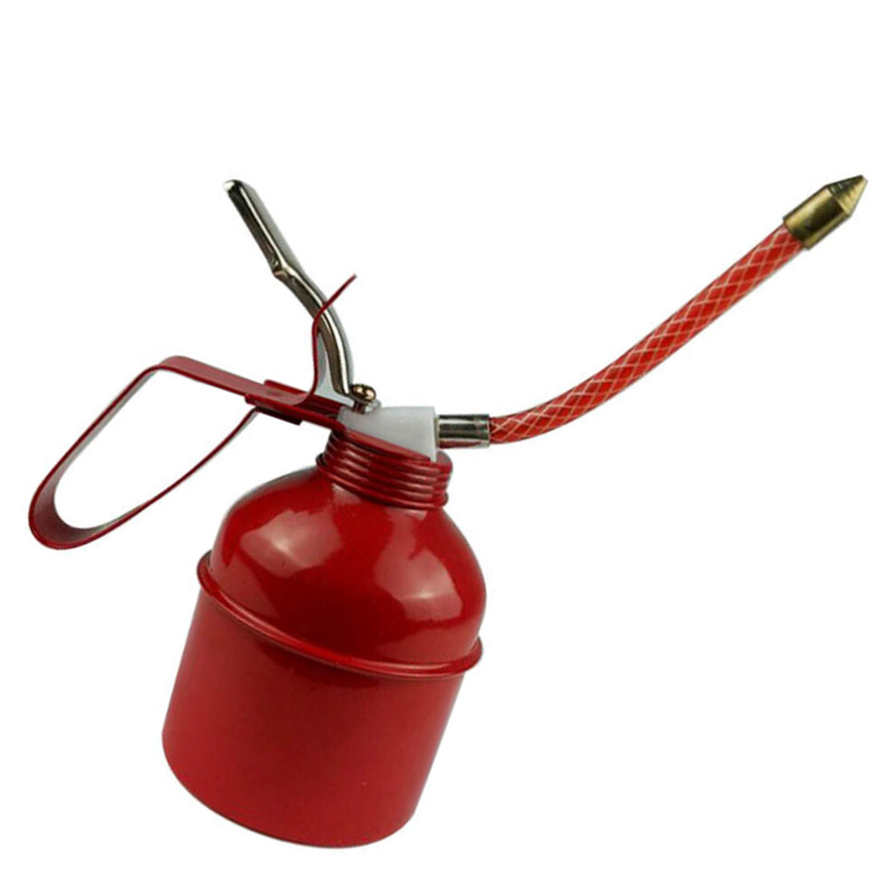 Manual Oiler Can Iron Red Lever Style Lubrication Oiling Can Flexible Hose Oil Can Pump 400ml-image-OPC-PHQYQT2-NEW