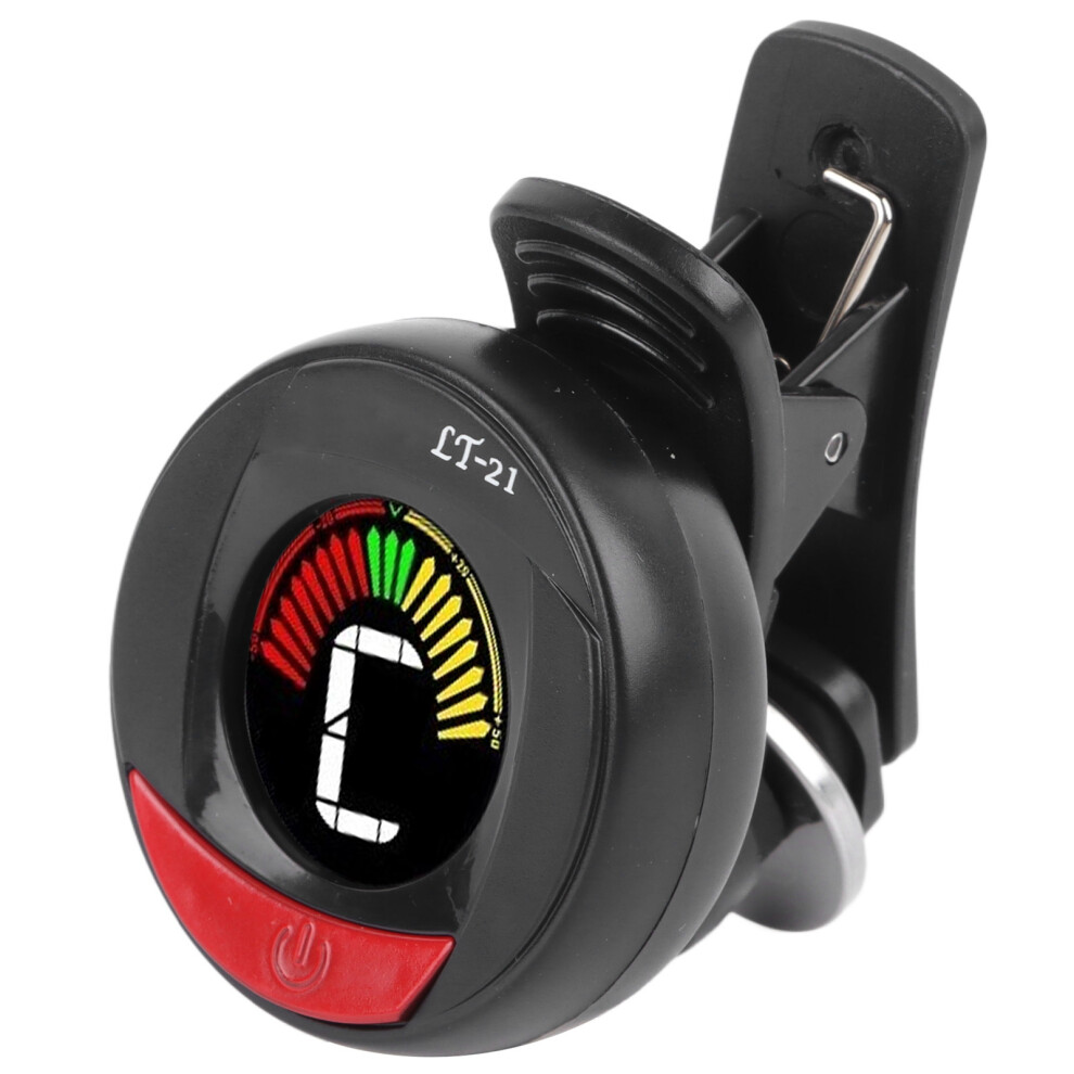 Guitar Tuner Black Professional Digital Electronic Clip On Guitar Tuner with Color Display Screen