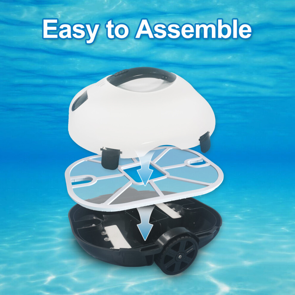 Full Automatic Robotic Pool Cleaner Self-Parking Cordless Pool Vacuum Cleaner Robot