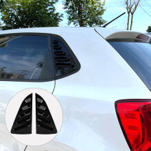 Seitenfenster-Lüftungsgitterabdeckung für Mk5 6R 6C 2011-2017 Glänzend Schwarz