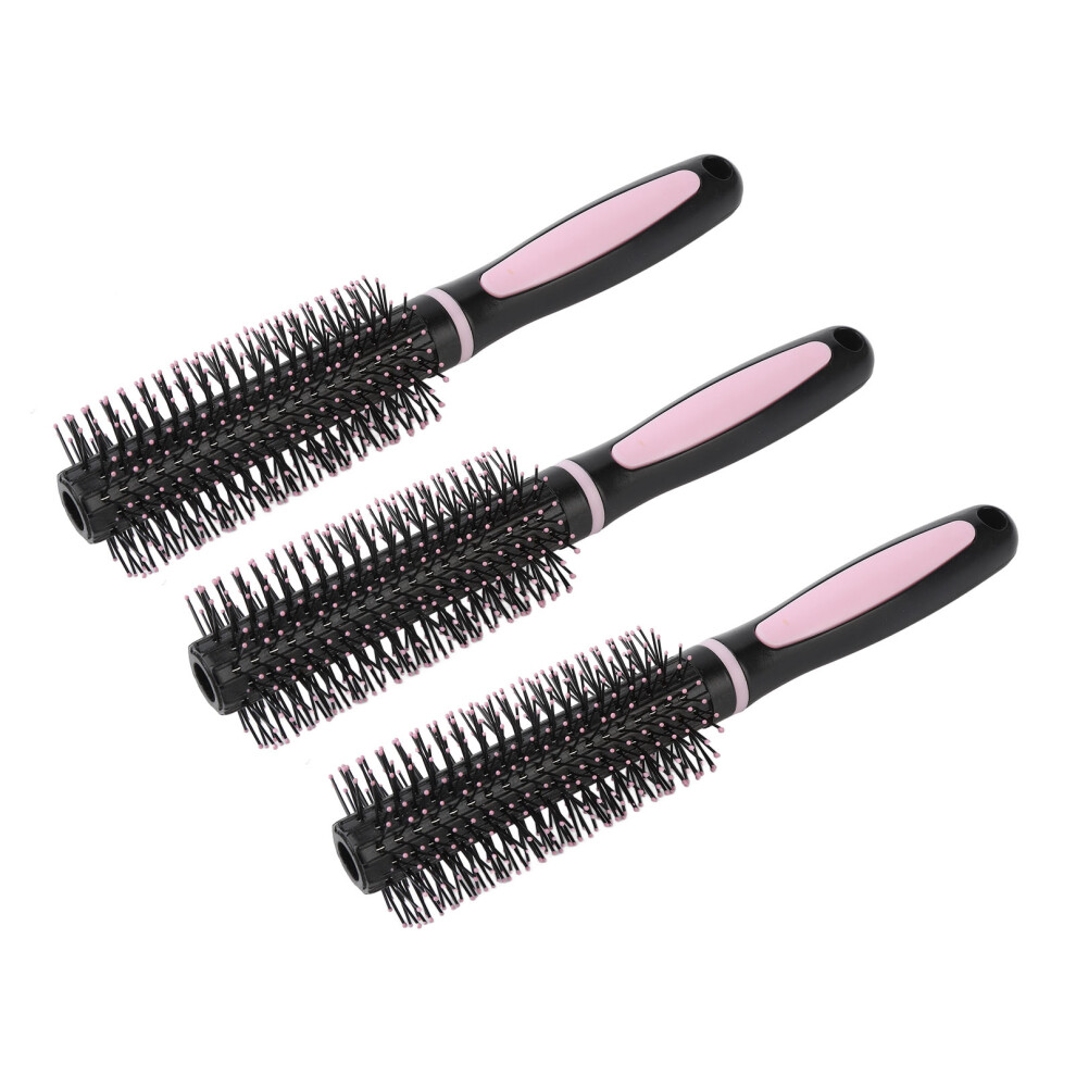 3pcs Round Hair Brush Slipless Curling Roll Comb Hair Styling Brush Home Use for Blow Drying Styling