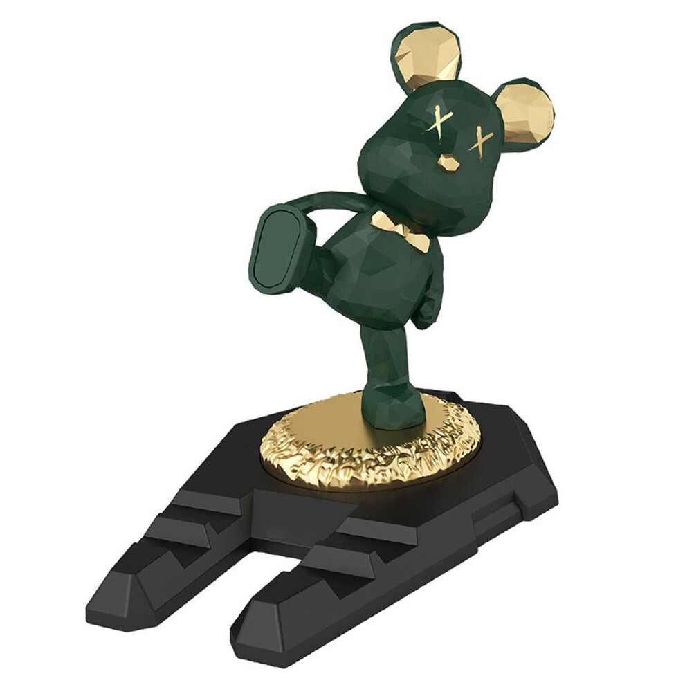 Cute Bear Phone Stand Innovative Multifunctional Portable Kung Fu Bear Desktop Cell Phone Tablet Holder Greenish Blue 4601314949823
