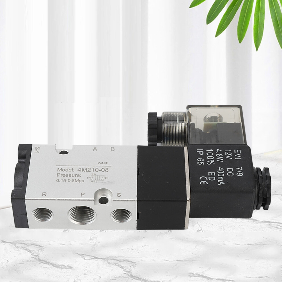 Pneumatic Solenoid Valve 4M210 08 1/8Inch Npt Thread Pneumatic Air Control Solenoid Valve Dc12v 5041314953113
