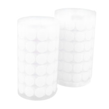 2 Rolls 504 Pairs 1.5cm Hook and Loop Dots White Self Adhesive Dots Tapes Sticky Back Tape