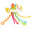 Toddler Pull String Toy Educational Soothing Duck Shape Multi Functional Pull String Toy White 2