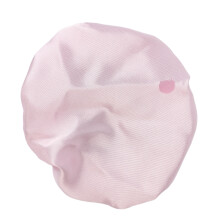 Rosa Stoff-Getränkehaube mit Strohhalmöffnung, Spikeschutz, wiederverwendbar