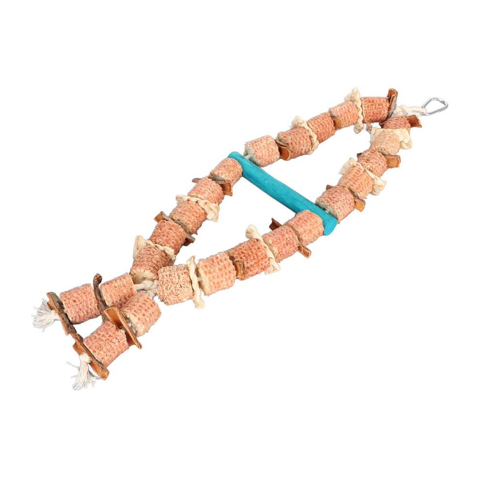 Parrot Corn Cob Chew Toys Bite Resistant Hanging Bird Chewing Cage Toy for Macaws African Gray Parrots and Other Birds