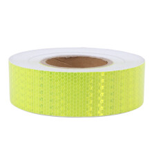 Pure Color Fluorescent Yellow Reflective Tape Warning Reflective Strip for Cars Motorcycles Bicycles