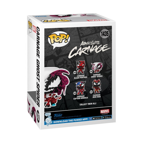 Funko Funko Pop Marvel: Carnageized - Ghost Spider - Marvel Comics - Sammlerstcksfhige Vinylfigur - Geschenkidee - Offizielle Waren - fr Kinder und 2