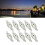 10 Stück LED Unterwasser Angelköder Licht Weißes Augendesign Tiefseetieflaufköder 1