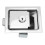 Embedded Panel Lock Stainless Steel Rectangular Trailer Paddle Door Key Latch Handle Truck Toolbox Lock 15