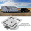 Embedded Panel Lock Stainless Steel Rectangular Trailer Paddle Door Key Latch Handle Truck Toolbox Lock 8