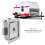 Embedded Panel Lock Stainless Steel Rectangular Trailer Paddle Door Key Latch Handle Truck Toolbox Lock 5