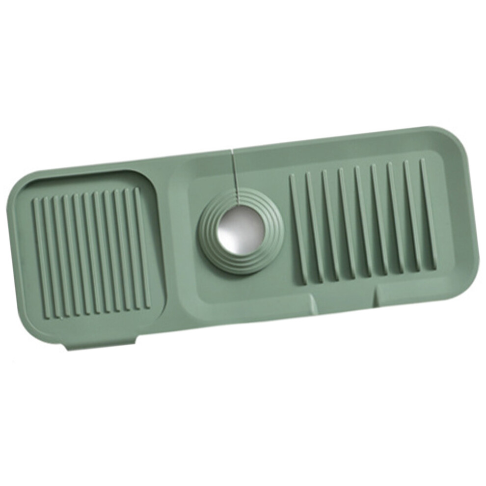 Faucet Mat Silicone Sink Guard Safe Clean Odorless Sink Accessory for Kitchen Bathroom Dark Green-image-OPC-PHQYT6Z-NEW