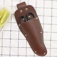 Pliers Holder Pruner Sheath Cowhide Belt Hanging Pouch for Gardening Pruning Shears Scissors Knives Coffee