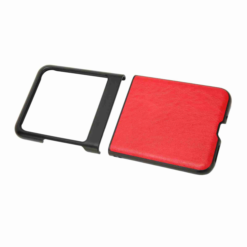 Flip Phone Case For Motorola Razr 40 Ultra Anti Scratch Shockproof Folding Screen Phone Case Cover Slim Phone Protective Case Black And Red Black,Red 5091314971372