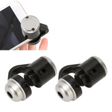 Phone Microscope 30x Zoom LED Microscope Portable Clip Microscope 2pcs for Skin Detection Hair Examination