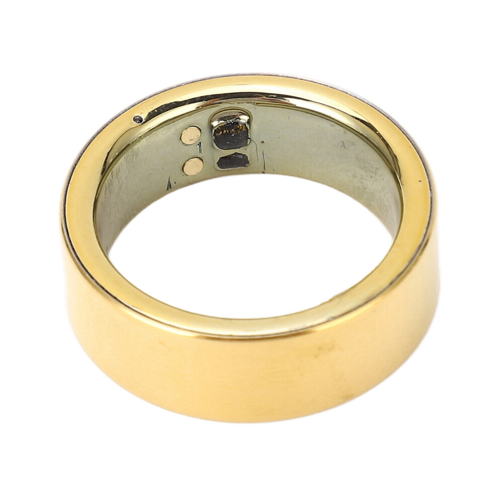 Gold Smart Ring Ipx8 Monitor Detect Sleep Status Rechargeable 18Mah Smart Health Ring For Men Women