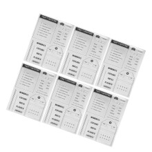 6PCS Clear Stamp Decorative Stamps for Card Making DIY Scrapbooking Album Paper Crafts T1993