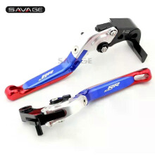 (Blau/Rot) Gilt für Brems- und Kupplungshebel der BMW S1000RR (2010–2018) und HP4 (2012–2015), klappbar