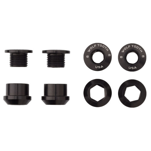 Wolf Tooth Components Σετ 4 Βίδες και Παξιμάδια για Μονοκόμματες (1X) Κινητήρες