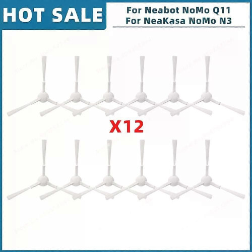 14 accessori di ricambio per robot aspirapolvere Neabot NoMo Q11, 1 spazzola a rullo principale + 6 spazzole laterali + 3 filtri HEPA + 3 panni per mocio + 1 spazzola per la pulizia
