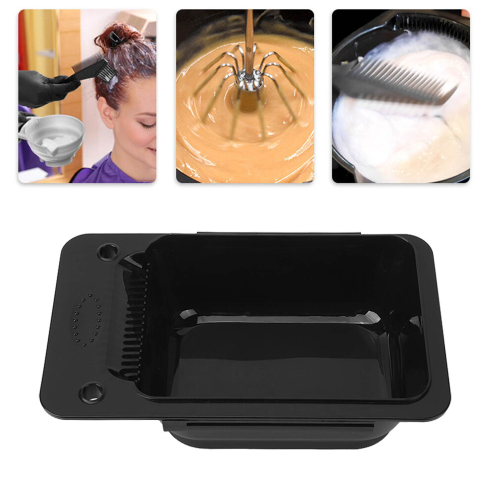 Black Baked Oil Bowl Hair Dye Color Mixing Bowl Abs Dyeing Bowl Mixed Colour Hair Salon Tool
