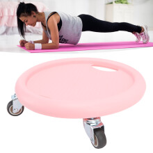 Pinkes Bauchtrainer-Rad mit 4 Rollen, 150 kg Tragfähigkeit, 360 drehbar