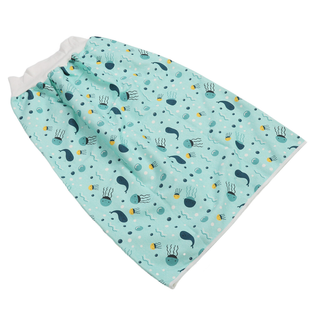 Adult Diaper Skirt Wearable Incontinence Mat Washable Cotton Cloth Reusable Diaper Bed Pad L