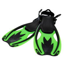 Snorkel Master Kids Zwemmen Snorkelvinnen, Groen/Zwart, Small/Medium
