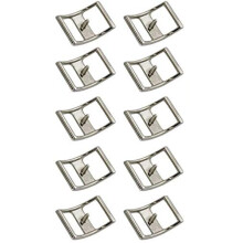 CHALLENGER Lot of 10 Conway Buckles 1" Nickel Horse Saddle Headstall Reins Tack 40304