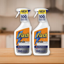 Flash Kitchen Cleaning Spray 500ml (Pack of 2), Multi-Surface Cleaner