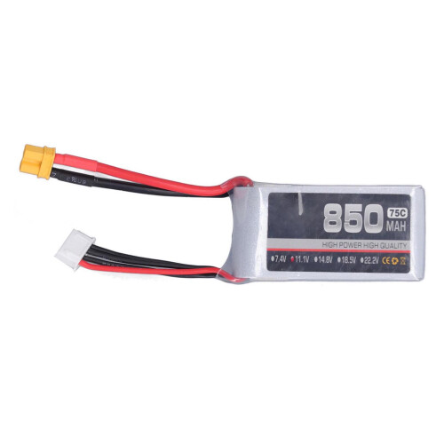 850mAh 75C 3S LiPo Battery XT30/XH Balance 2