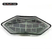 (Dunkelgrau) Gilt für LED-Rücklicht, Bremslicht und Blinker für KAWASAKI Z250 Z300 NINJA 250/300 2013-2018