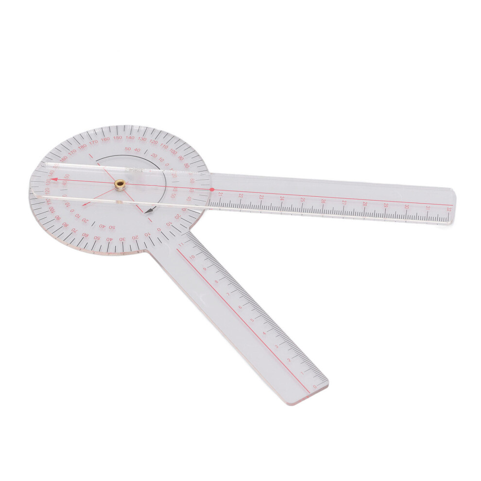 Orthopaedic Use Goniometer 360 Physical Therapy Angle Protractor Ruler for Knee Joint Elbow Shoulder Small Size(20.1cm/7.9in)