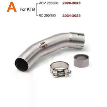 (A) Passend für KTM DUKE 125 250 390 ADV Adventure 2017 2018 2019 2020 2021 2022 2023 51mm Auspuff Mitte