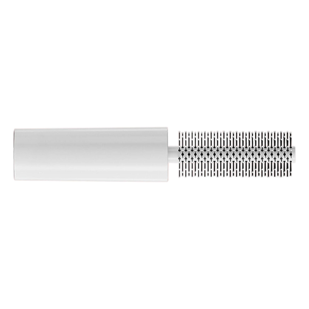Hair Comb Multi Purpose Styling Hair Brush Retractable Portable Curling Roll Comb for Travel Ivory White