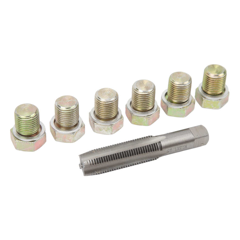 13Pcs Oil Drain Plug Thread Repair Kit M13 X 1.5Mm Oil Pan Screws Rethread Tool Kit 8781314990028