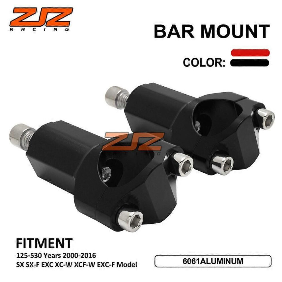 Guidon de moto tout-terrain (rouge) compatible avec les modèles 125-530, diamètre variable modifié,